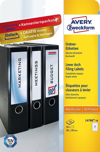 Avery zweckform ordnerrücken - avery,