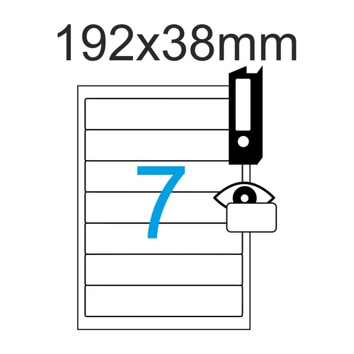 Ordnerrücken etiketten - 70,