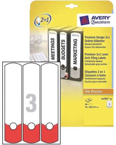 Avery 60x ordner etiketten - avery,