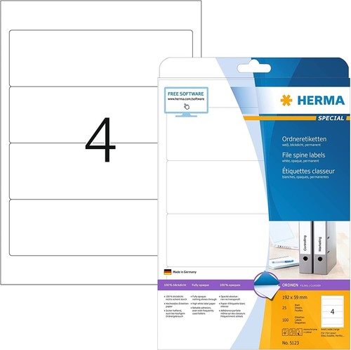 Herma 5123 ordnerrücken - 5123,