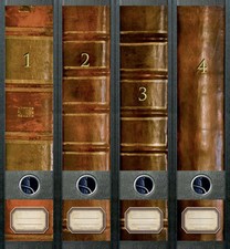 Ordnerrücken Bücher 1 - 4