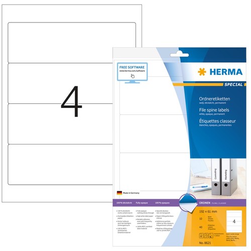 Herma ordnerrücken etiketten - herma,