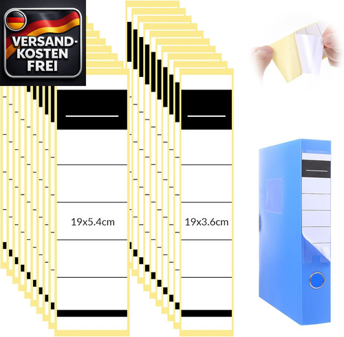 Selbstklebende ordnerrücken - selbstklebende,