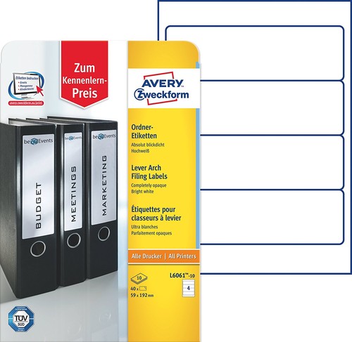 Avery zweckform ordnerrücken - avery,