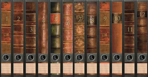 Ordnerrücken bücher - 12,